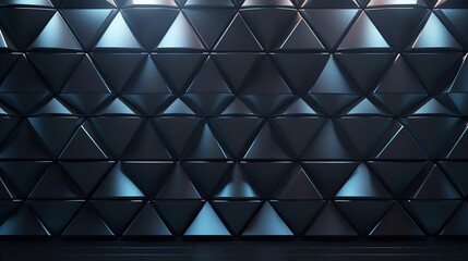Futuristic Triangular Wall Background with Tilt

