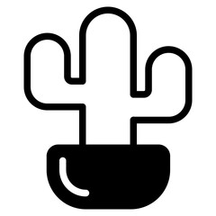 cactus in pot icon