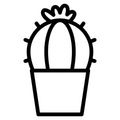 cactus in pot icon