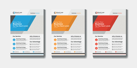 Modern Creative promotion flyer leaflet poster cover design template