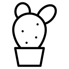 cactus in pot icon