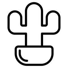 cactus in pot icon