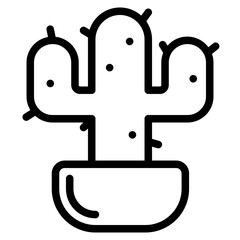 cactus in pot icon