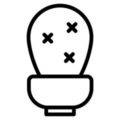 cactus in pot icon