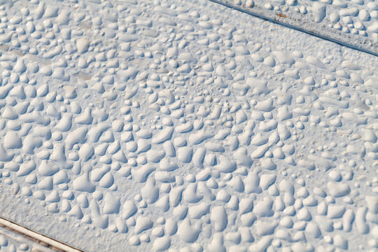 Texture di legno bianco con rugiada