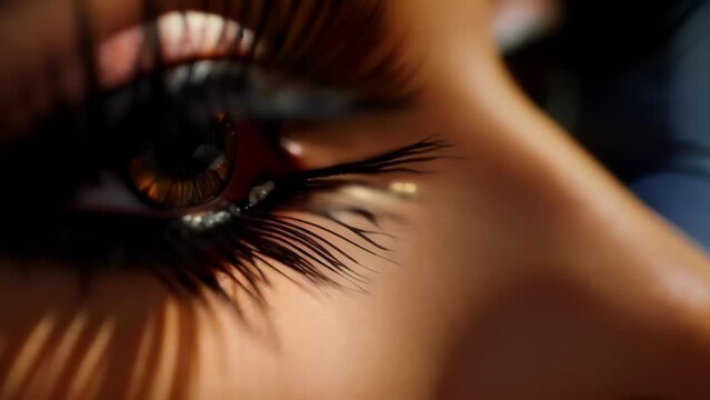 Closeup of a set of false lashes, fluttery and dramatic, just like the iconic lashes of Elizabeth Taylor in Cleopatra.