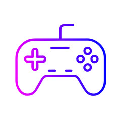 Video Game Controller Icon: Flat Symbol for Apps and Websites