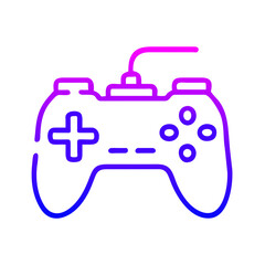 Obraz premium Video Game Controller Icon: Flat Symbol for Apps and Websites
