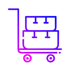 Shopping Cart Line Art Icon: Perfect for Apps and Websites