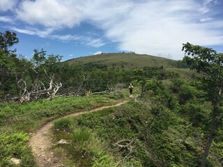 比良山系の山からの天気の良い日の景色