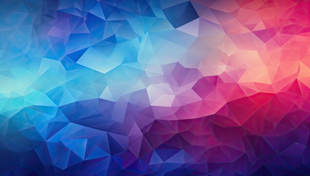 Colorful polygonal background with squares in the shape of triangles