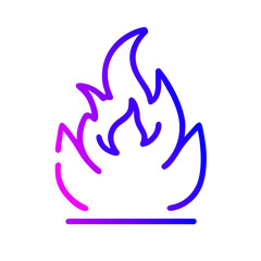 Obraz premium Fire Icon Vector: Symbolizing Heat, Energy, and Passion