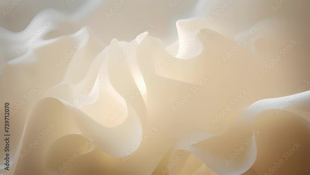 Poster soft curves and graceful arcs meld together in this ethereal display of origami shapes capturing the