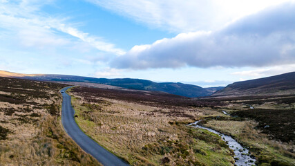 Fototapeta na wymiar Beautiful landscape in Wicklow mountains, Ireland