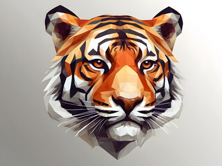 "Majestic tiger head logo: A Modern Polygonal Vector Illustration"
"Fantasy tiger face logo Art: Vibrant Watercolor Design on White Background"
"Mythical tiger head logo Logo: Trendy Polygonal Style V