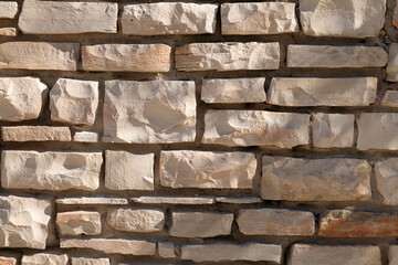 Muro con mattoncini irregolari - Texture