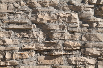 Muro con pietre incastonate - Texture