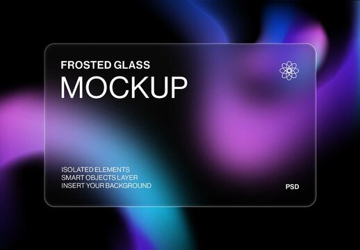 Frosted Glass Mockup Layout