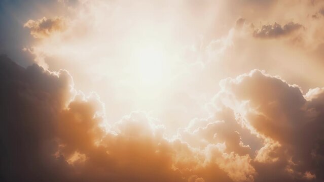 Golden light glimmers through wispy altostratus clouds.
