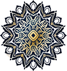 Decorative golden mandala on white background. Elevating Your Environment with Intricate Designs