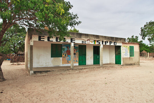 Toubacouta, Senegal - 01 Jan 2022: Sipo village close Toubacouta in Senegal, West Africa