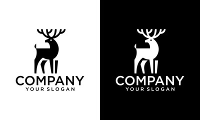 Creative Deer logo icon illustration design vector template