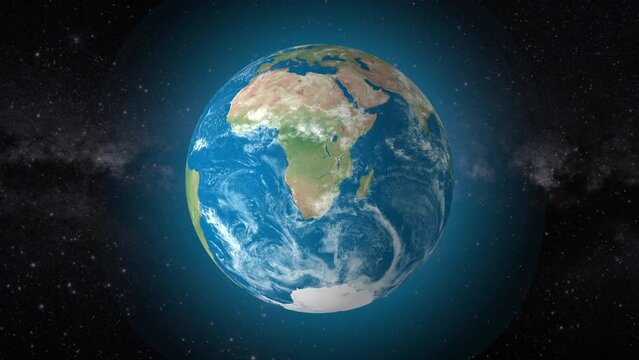 Cinematic video background showcases Realistic Globe rotating, zooming in on Zimbabwe country | realistic Earth rotating and zooming in on Zimbabwe Country video background in 4K