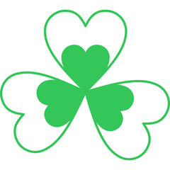 St. Patrick's Day Shamrock Icon