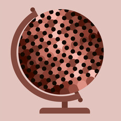 Illustration of a globe filled with human figures