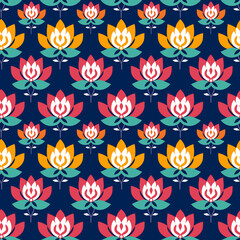 Singapore Peranakan seamless pattern, lotus pattern, seamless tile, background, Peranakan culture, Nyonya motifs, Nyonya pattern