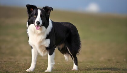 border collie playing with ball