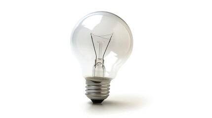 Light bulb isolated. Generative AI