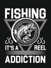 Fishing T shirt Design.