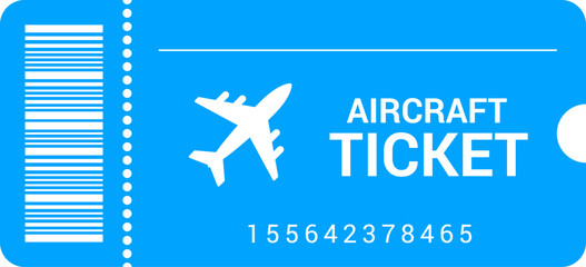 Travel transport tickets with barcode on white background. Airplane ticket in flat design with barcode. Pass card for transport. Transport pictogram. Vector illustration EPS 10. - obrazy, fototapety, plakaty