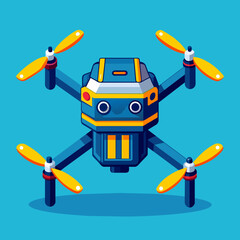 Drone Illustration - Aerial Photography Concept