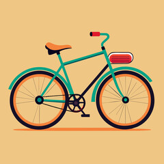 Vintage-Style Bicycle Illustration - Old-Fashioned Bike Drawing