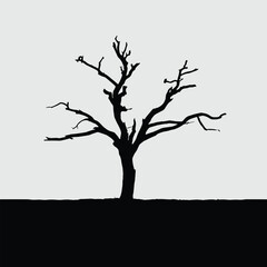 Dead Tree Silhouette 