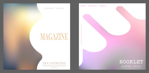 The template of the cover page of the printed edition. Cover, book, magazine, brochure, booklet. The idea of creativity and modern design is wonderful