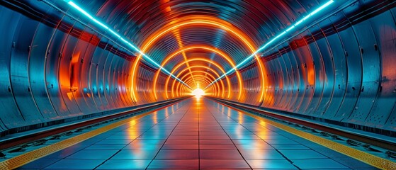 inside a metropolisian tunnel