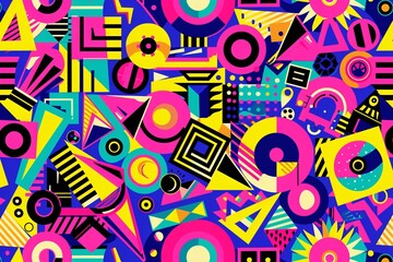 Colorful Geometric Patterns A Vibrant Blend of Art and Design Generative AI
