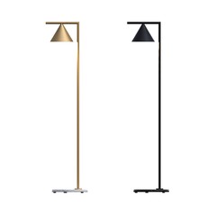 Obraz premium floor lamp isolated on white background, interior lighting, 3D illustration, cg render