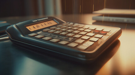 keyboard and calculator