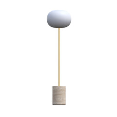 floor lamp isolated on transparent background, interior lighting, 3D illustration, cg render
