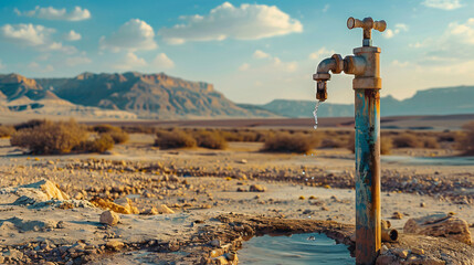 Lonely water tap