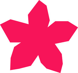 Red Cut-out Flower