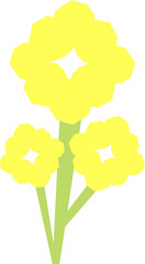 Yellow Cut-out Flower