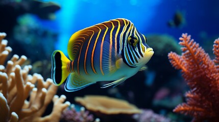 fish in aquarium, fish in aquarium, coral reef with fish