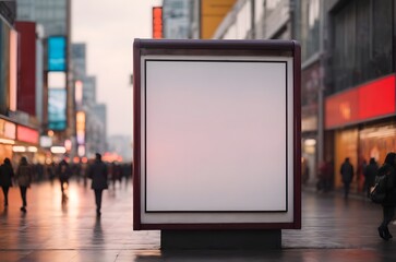 blank billboard on the street, advertisement billboard mockup 