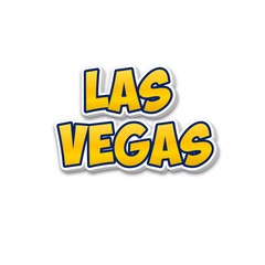 3d Las vegas text poster