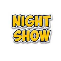 3D Night show text banner